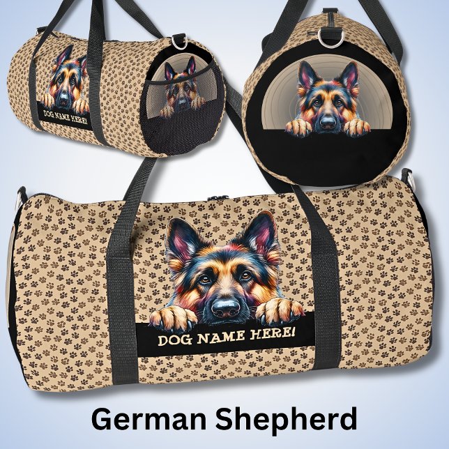 Fügen Sie den Namen des Hundes oder Ihren Namen hi Duffle Bag (Von Creator hochgeladen)