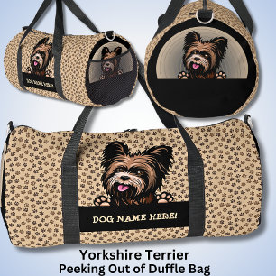Fügen Sie den Namen Ihres Hundes hinzu, Yorkshire  Duffle Bag