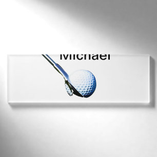 Fügen Sie den Namen "Text Golf Club Sportausrüstun Namenschild