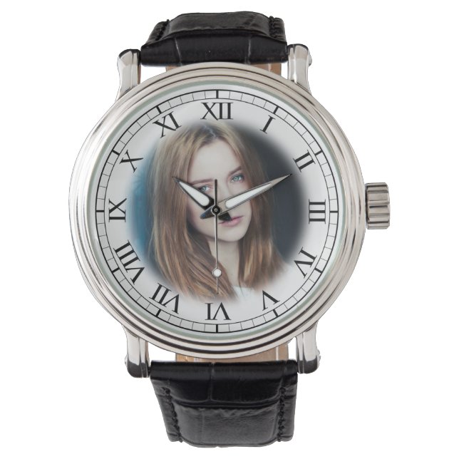 Fügen Sie der Armbanduhr das Foto Ihrer Freundin h (Vorderseite)