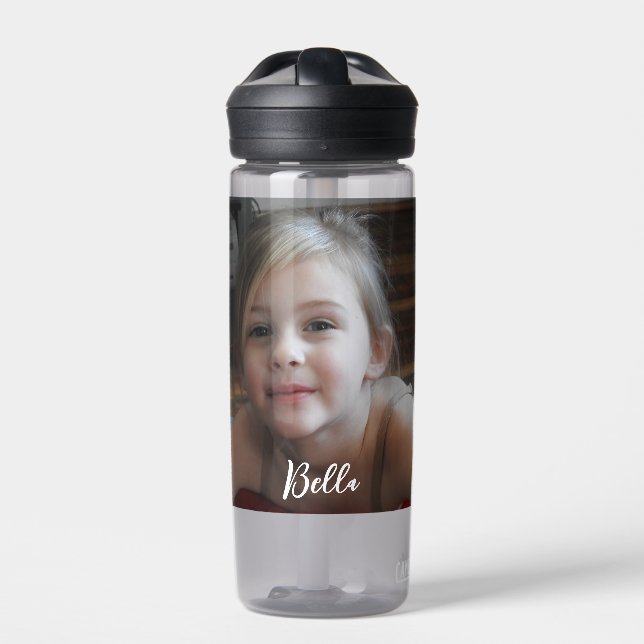 Fügen Sie diesem Foto Ihren Namen hinzu Trinkflasche (Vorderseite)