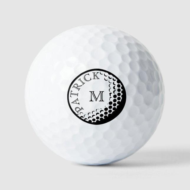 Fügen Sie diesen Golfbälle den Namen und den Anfan (Vorderseite)