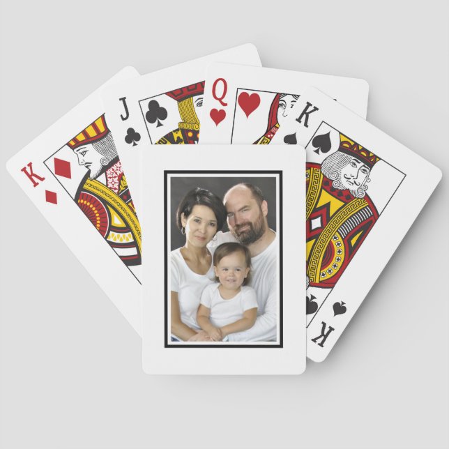 Fügen Sie diesen Spielkarten Ihr Foto hinzu (Rückseite)