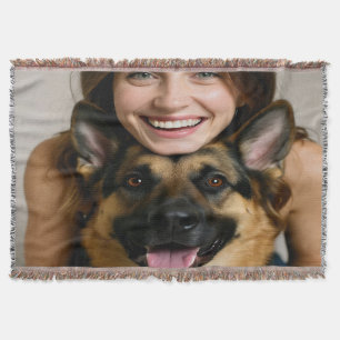 Fügen Sie ein Deutscher Schäferhund-Foto hinzu Per Decke