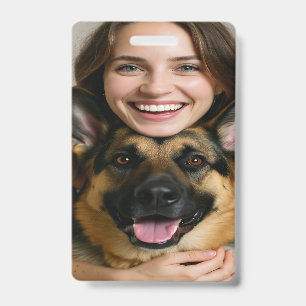 Fügen Sie ein Foto eines deutschen Schäferhundes h Ausweis