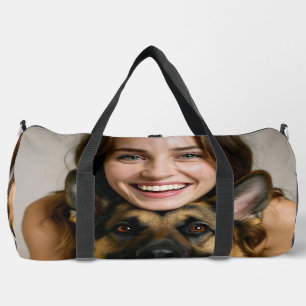 Fügen Sie ein Foto eines Deutschen Schäferhundes h Duffle Bag