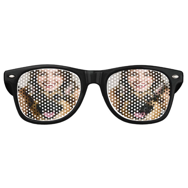 Fügen Sie ein Foto eines deutschen Schäferhundes h Partybrille (Vorderseite)