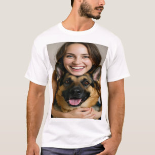 Fügen Sie ein Foto eines Deutschen Schäferhundes h T-Shirt