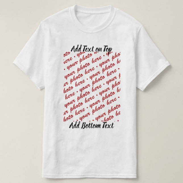 Fügen Sie ein Foto zu einem besonderen Ereignis hi T-Shirt (Design vorne)