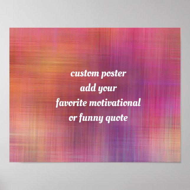 fügen Sie ein motivierend inspirierendes oder lust Poster (Vorne)