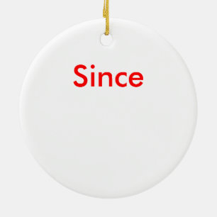 Fügen Sie ein nüchternes Datum diesem Weihnachten Keramikornament