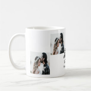 Fügen Sie ein paar Foto fröhlich verheirateten Add Kaffeetasse