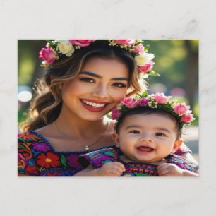 Fügen Sie ein schönes Babyfoto hinzu und personali Postkarte