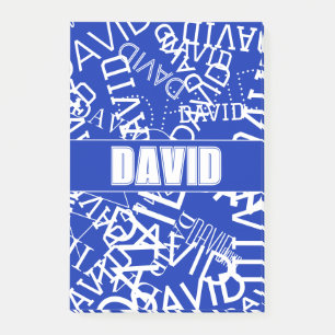 Fügen Sie einen beliebigen Namen, Namenscollage in Post-it Klebezettel