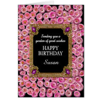 Fügen Sie einen Namen Birthday Pink Daisies hinzu