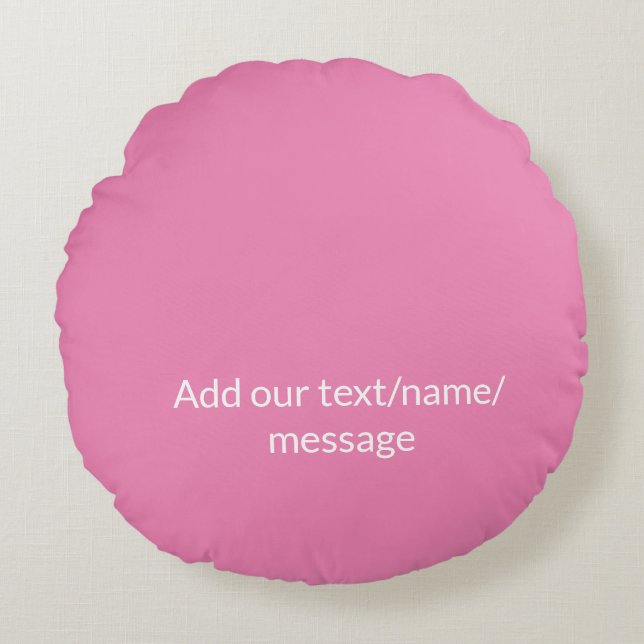 Fügen Sie einfach Ihren Foto Text Glitzer Funkeln  Rundes Kissen (Vorderseite)