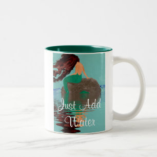 Fügen Sie einfach Wasser Meerjungfrau Art Kaffee T Zweifarbige Tasse