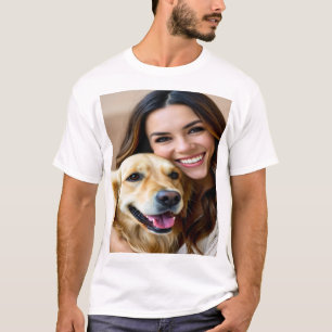 Fügen Sie Golden Retriever-Foto Personalisieren T-Shirt