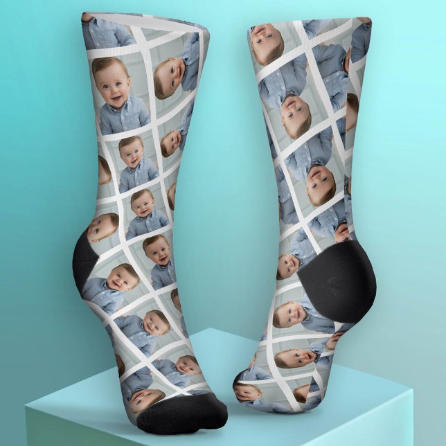 Fügen Sie Ihr 1 Foto hinzu, um ein Muster zu erste Socken (Custom Photo Socks)