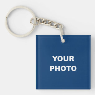 Fügen Sie Ihr Bild Foto Bild Logo hinzu Schlüsselanhänger