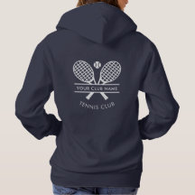 Fügen Sie Ihr Club Name Tennis Logo Navy Blue Cust