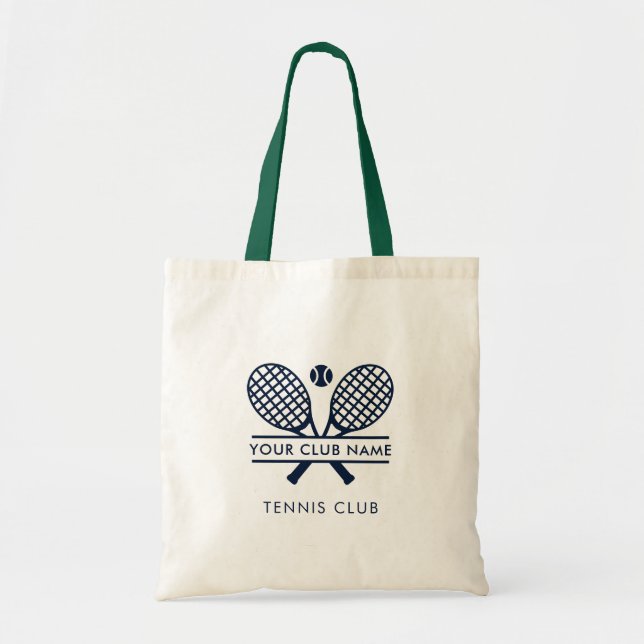 Fügen Sie Ihr Clubname Tennis Team Logo individuel Tragetasche (Vorne)