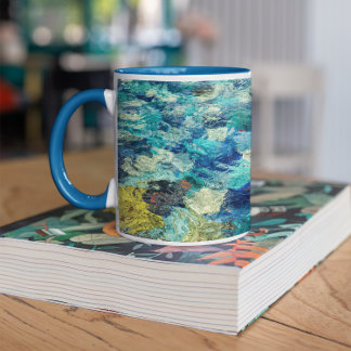 Fügen Sie Ihr eigenes Abstrakt Art Foto hinzu Tasse