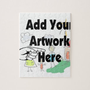 Fügen Sie Ihr eigenes Artwork oder Kinderwerk für