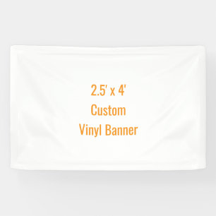 Fügen Sie Ihr eigenes Design hinzu 2,5' x 4' Banner