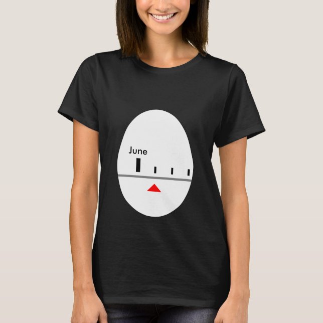 Fügen Sie Ihr eigenes Fälligkeitsdatum hinzu - Ei  T-Shirt (Vorderseite)