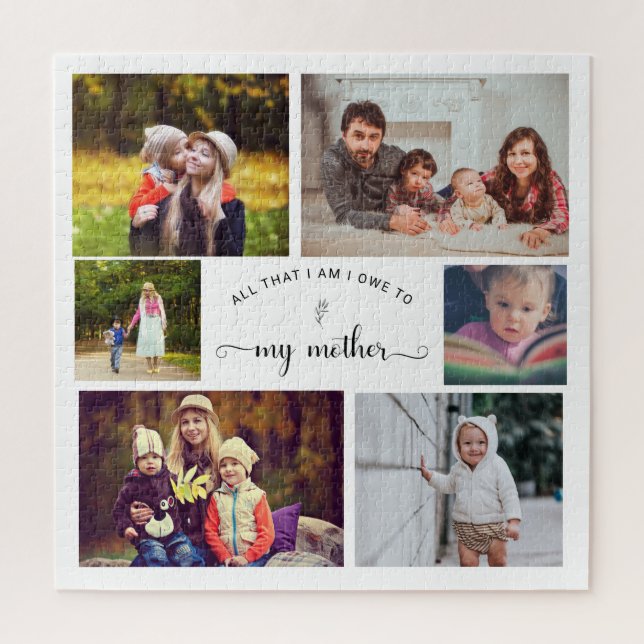 Fügen Sie Ihr eigenes Foto Collage Mother Best Mam (Vertikal)