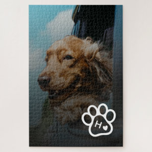 Fügen Sie Ihr eigenes Foto Hund Haustiere Monogram