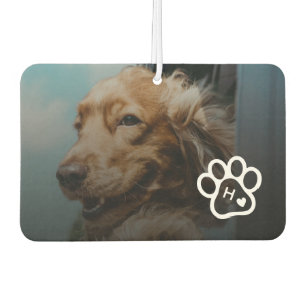 Fügen Sie Ihr eigenes Foto Hund Haustiere Monogram Autolufterfrischer