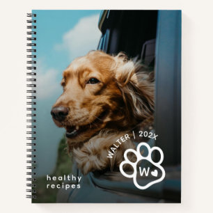 Fügen Sie Ihr eigenes Foto-Hund-Rezepte Haustiere Notizbuch