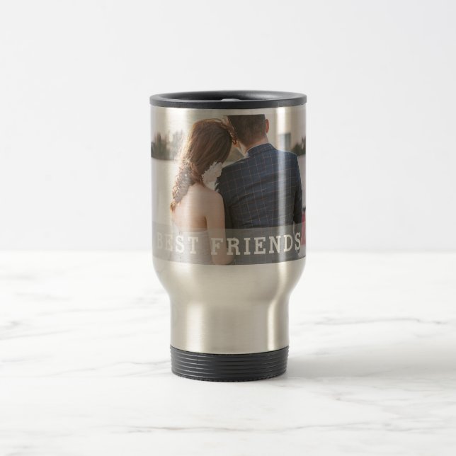 Fügen Sie Ihr eigenes Foto Personalisiert Travel M Reisebecher (Mittel)