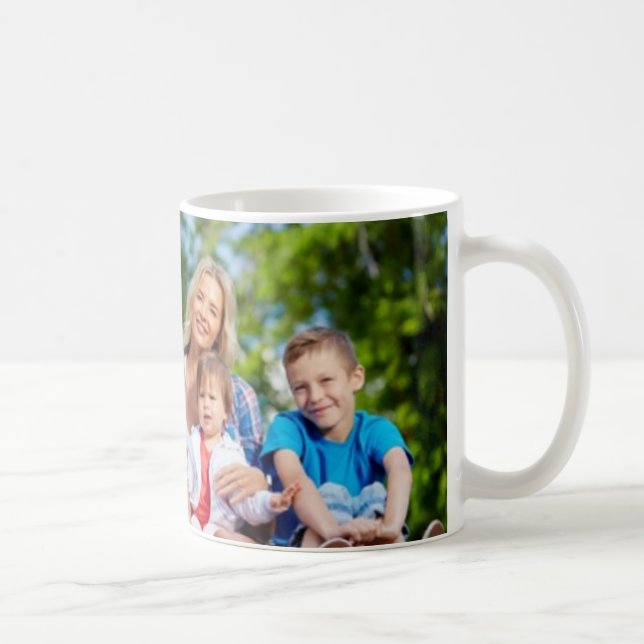 Fügen Sie Ihr eigenes Foto Personalisierte Kaffee  Kaffeetasse (Rechts)