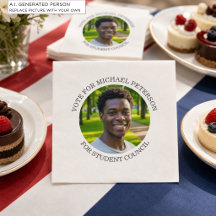 Fügen Sie Ihr eigenes Foto und den Titel der Wahlk