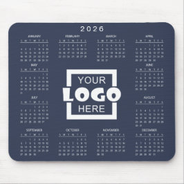 Fügen Sie Ihr eigenes Geschäft-Logo 2026 Kalender  Mousepad