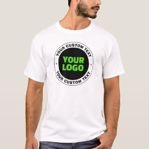 Fügen Sie Ihr eigenes Geschäftslogo oder ein hochg T-Shirt