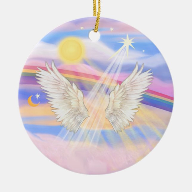 Fügen Sie Ihr eigenes Haustier hinzu - Rainbow Bri Keramikornament (Vorne)
