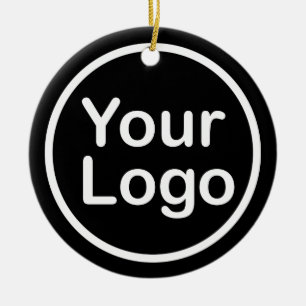 Fügen Sie Ihr eigenes Logo hinzu   Schwarzer Hinte Keramik Ornament