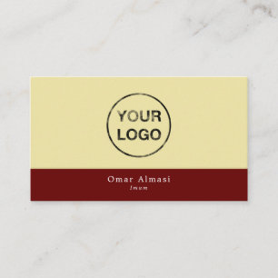 Fügen Sie Ihr eigenes Logo, islamisch, religiös Visitenkarte