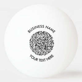 Fügen Sie Ihr eigenes QR-Code-Logo Minimal einfach Tischtennisball