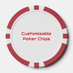Fügen Sie Ihr eigenes Rot hinzu Pokerchips