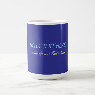 Fügen Sie Ihr eigenes Textslogan Minimalistisch Mo Kaffeetasse
