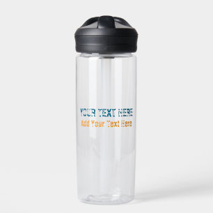 Fügen Sie Ihr eigenes Textslogan Minimalistisch Mo Trinkflasche