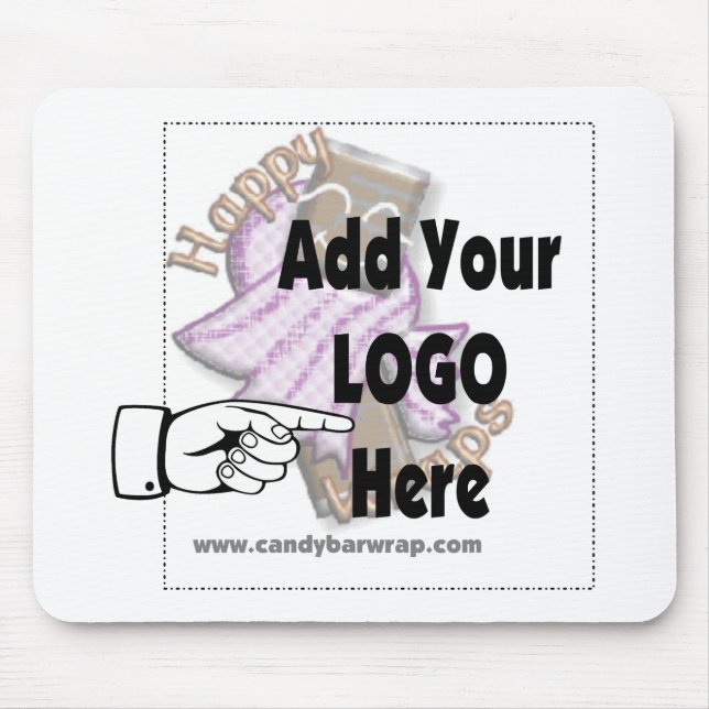 Fügen Sie Ihr FirmenLOGO als Kunden- oder Mitarbei Mousepad (Vorne)