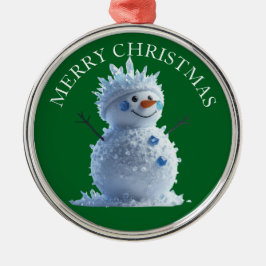 Fügen Sie Ihr Foto auf diesem fröhlichen Weihnacht Ornament Aus Metall