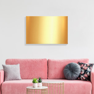 Fügen Sie Ihr Foto auf elegantem goldenen Hintergr Leinwanddruck