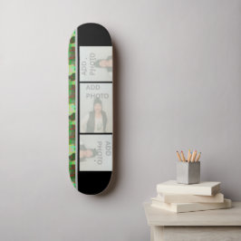 Fügen Sie Ihr Foto Camouflage Skateboard hinzu